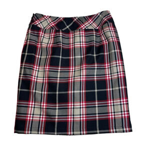 Hanna Anderson plaid academia mini skirt women’s small  school girl